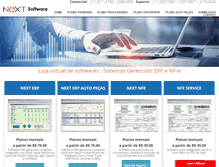 Tablet Screenshot of ecommerce.nextsoftware.com.br