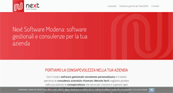 Desktop Screenshot of nextsoftware.it