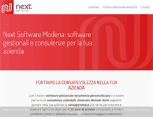 Tablet Screenshot of nextsoftware.it